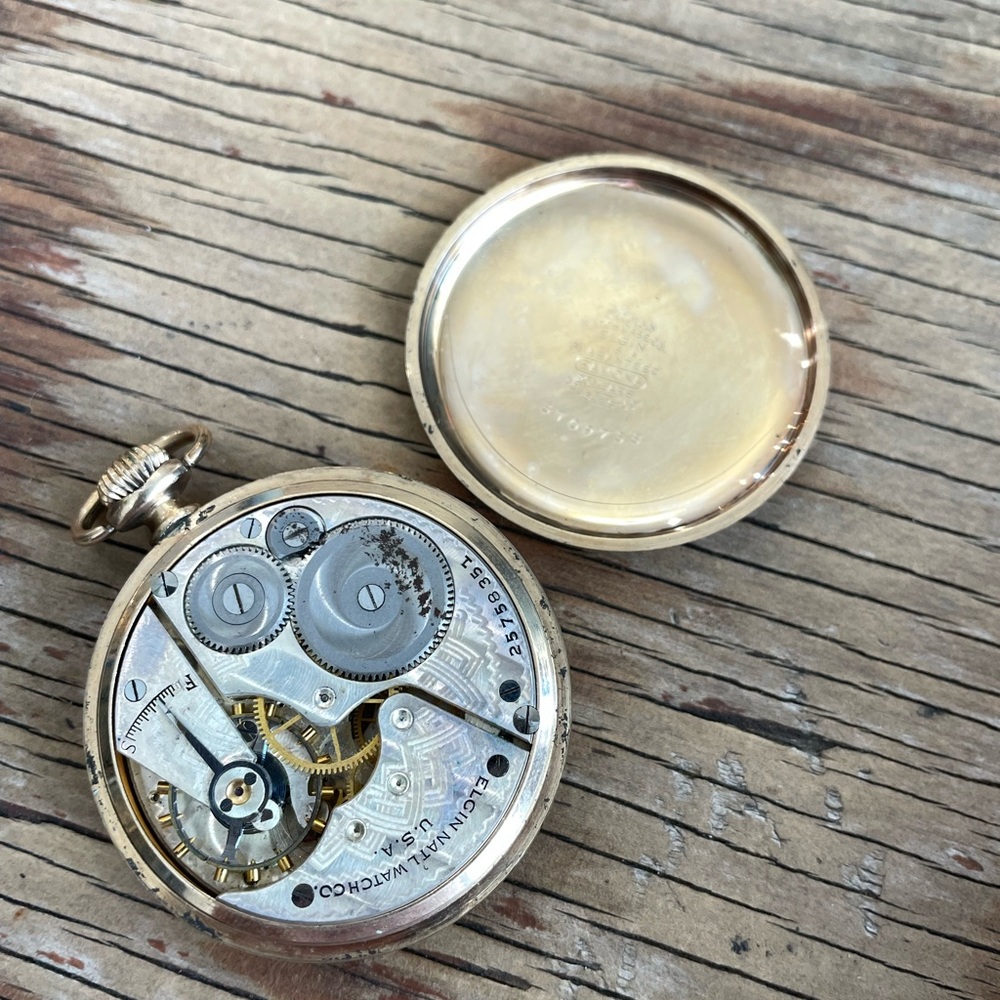 Antique Elgin Pocket Watch Grade 291 Model 7 16s 7j - Picture 7 of 9